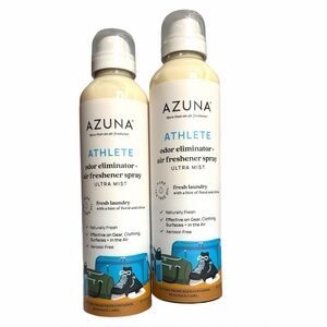 AZUNA Athlete Odor Eliminator Air Freshener Spray, 2-pack